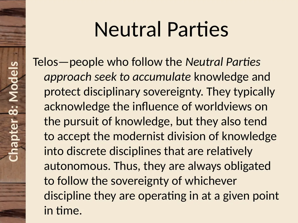 Chapter 8 Understanding and Making Models David N. - slide 36 of 46