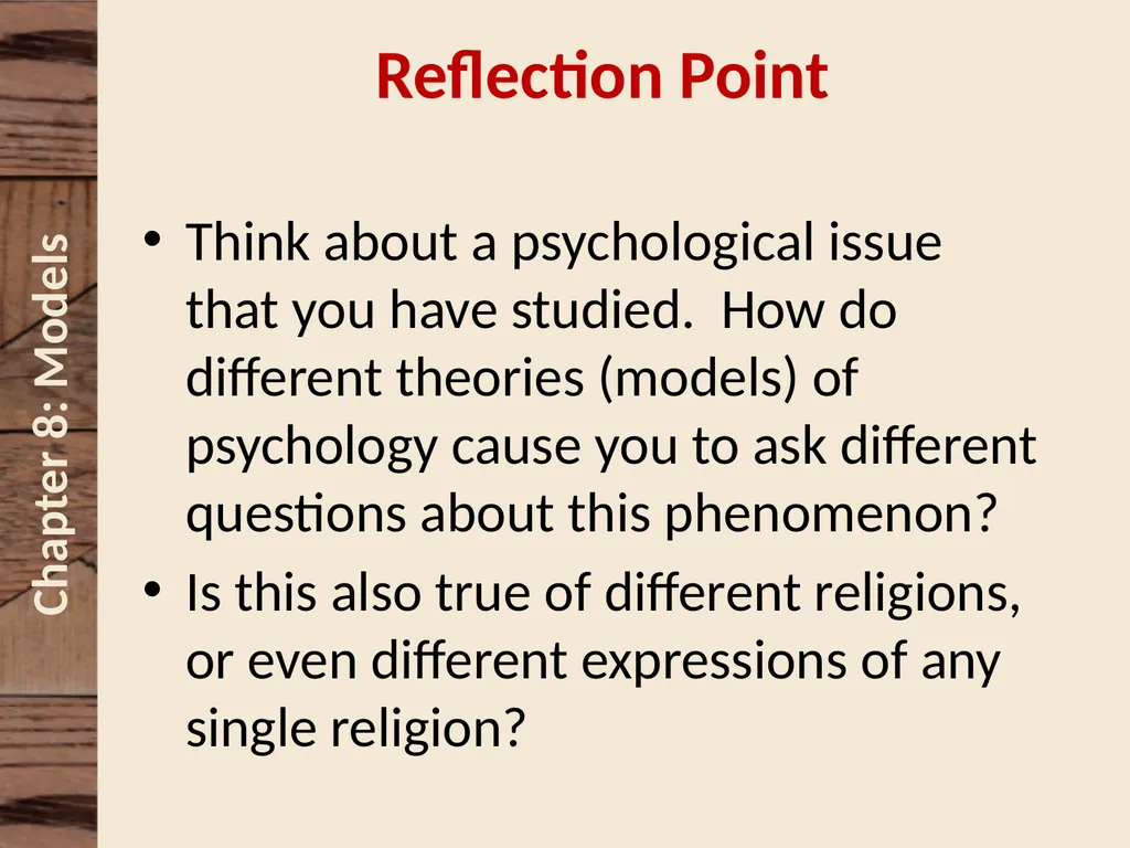 Chapter 8 Understanding and Making Models David N. - slide 16 of 46