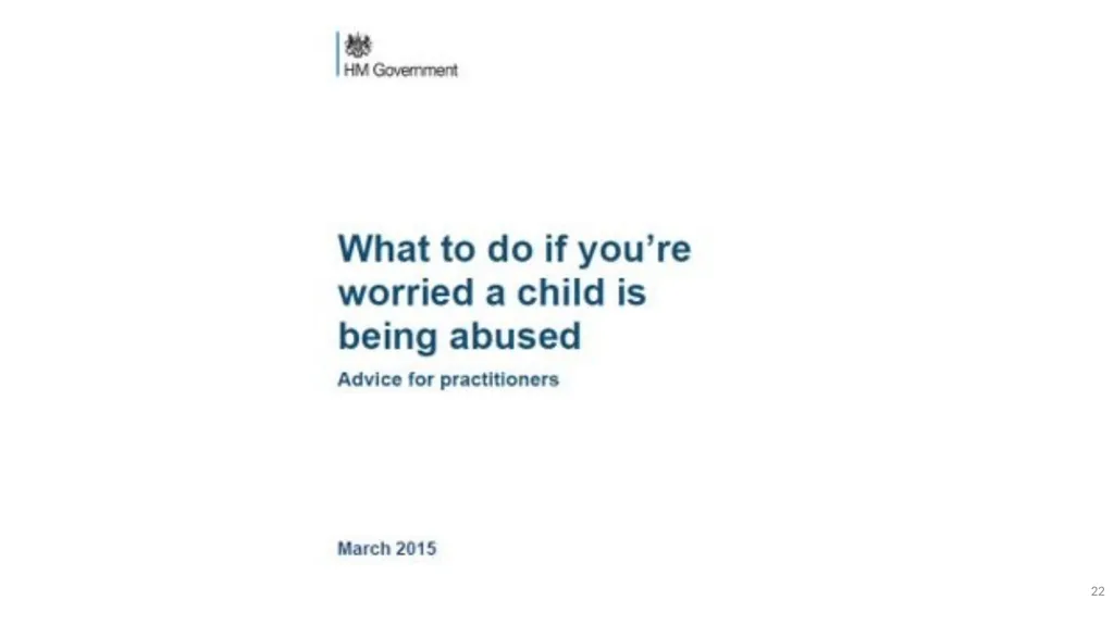 Welcome​ to Safeguarding Children Level 2 session - slide 22 of 45