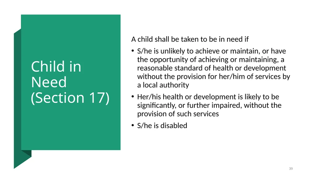 Welcome​ to Safeguarding Children Level 2 session - slide 39 of 45