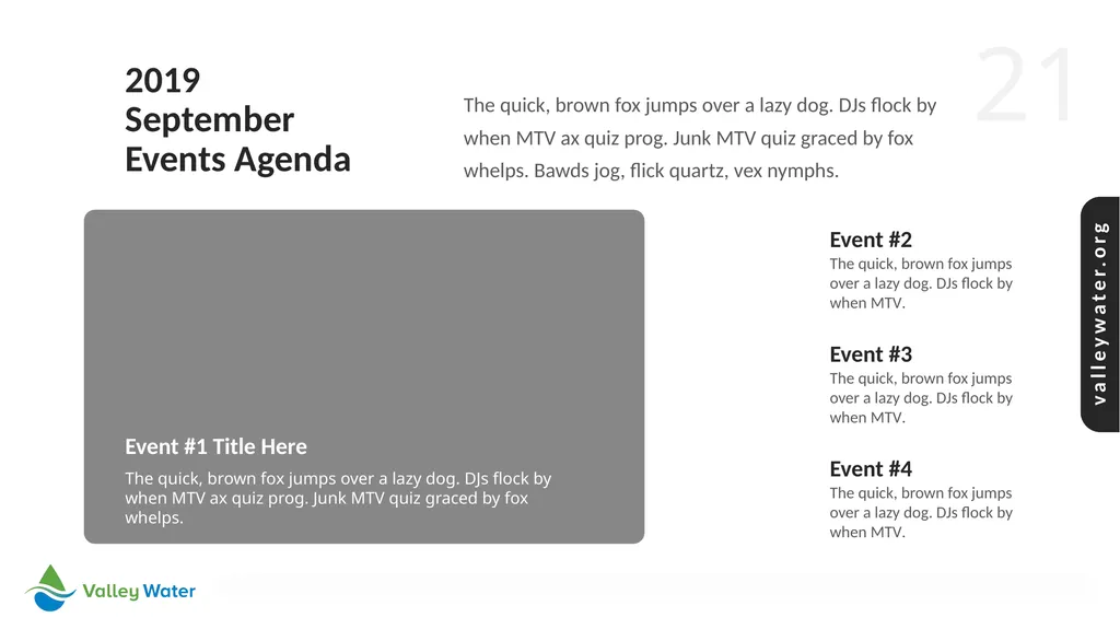 Valley Water PPT Template Version Release v.2.02 - slide 21 of 36