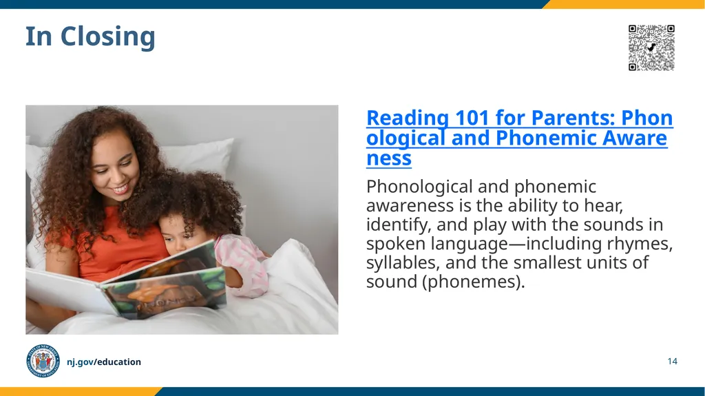 LEARning about Literacy for Families Series Series - slide 14 of 17
