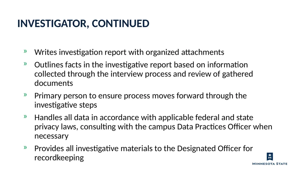 Equal Opportunity & Nondiscrimination Investigator - slide 5 of 77