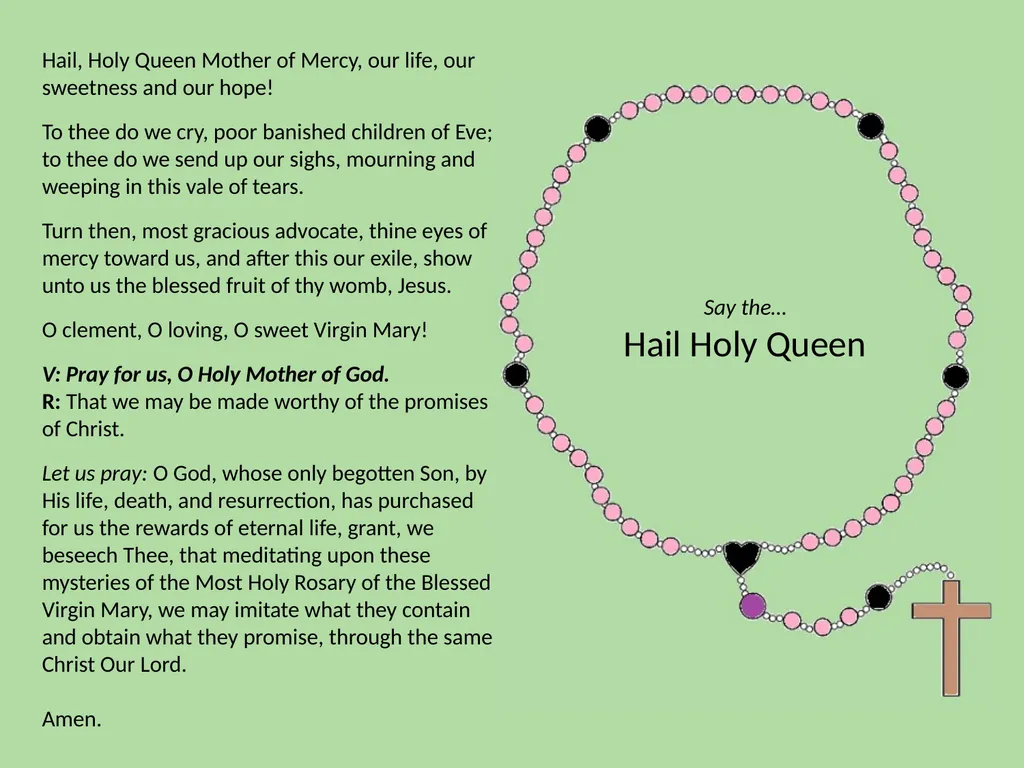 Teachers’ Resource The Holy Rosary The - slide 49 of 66