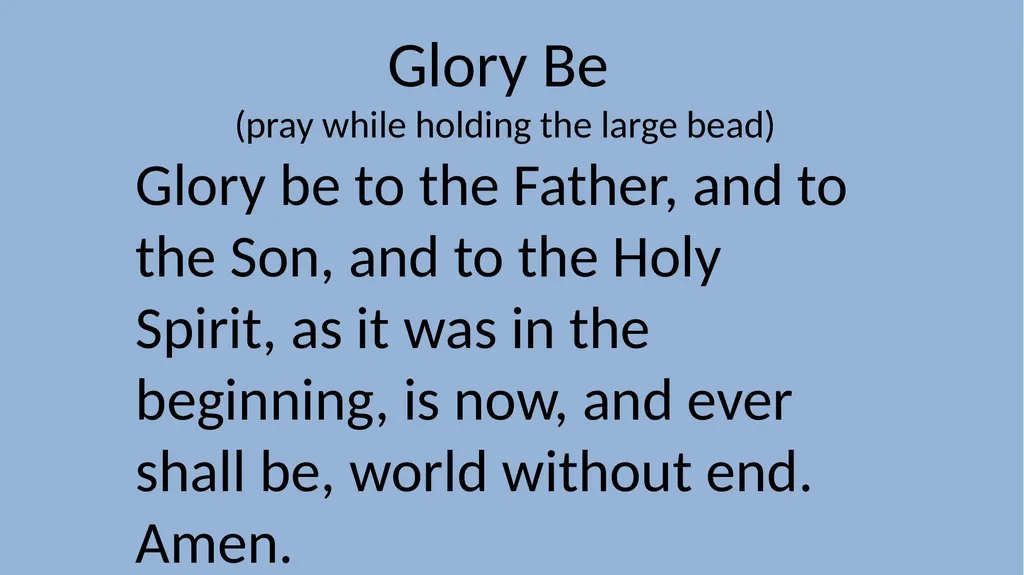 The Apostle's Creed (pray while holding the - slide 27 of 29