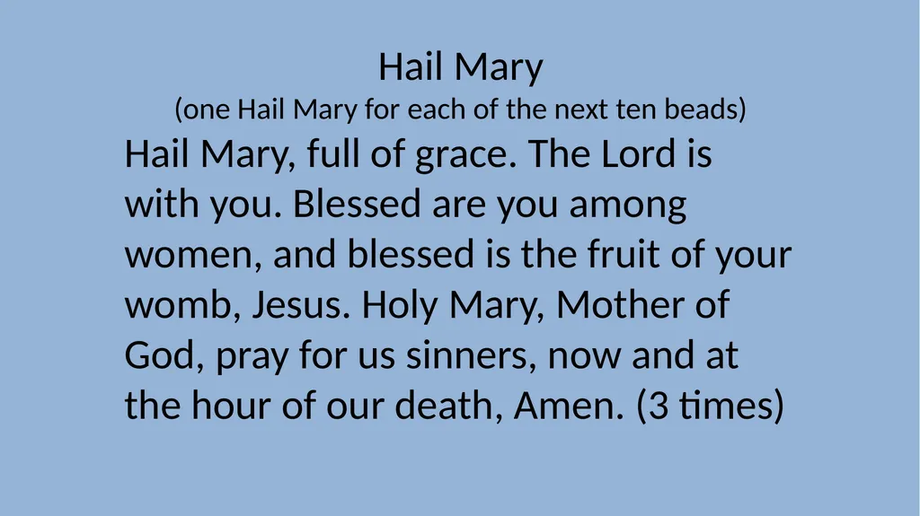 The Apostle's Creed (pray while holding the - slide 22 of 29