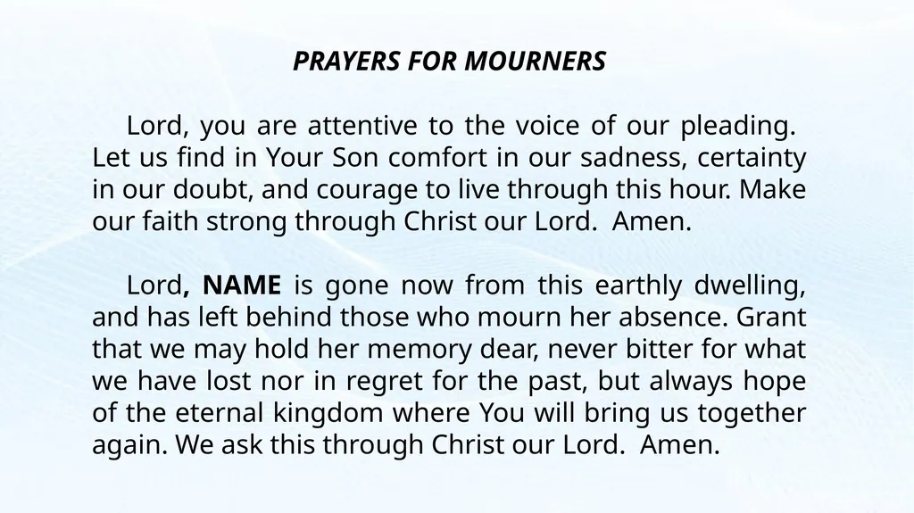 The Apostle’s Creed I believe in God, the Father - slide 90 of 90