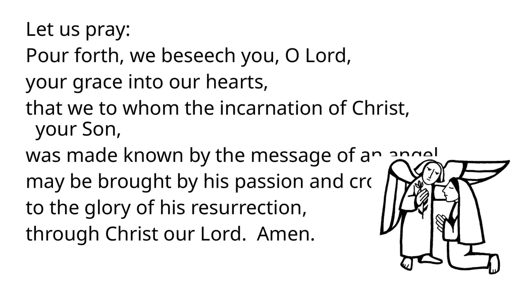 Grace Before Meals - YR Bless us, O God, as - slide 20 of 34