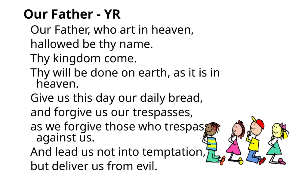 Grace Before Meals - YR Bless us, O God, as - slide 6 of 34