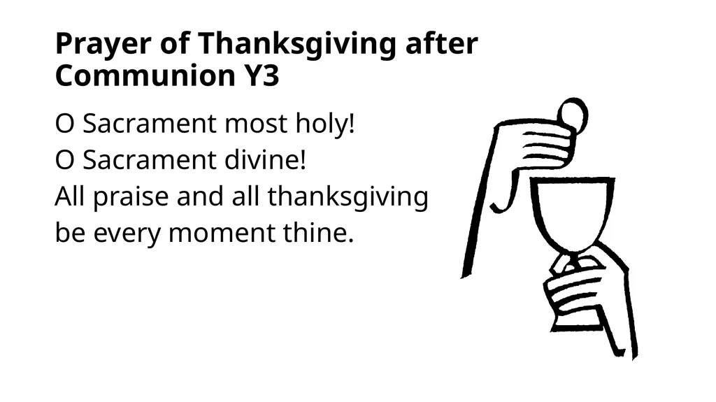 Grace Before Meals - YR Bless us, O God, as - slide 18 of 34