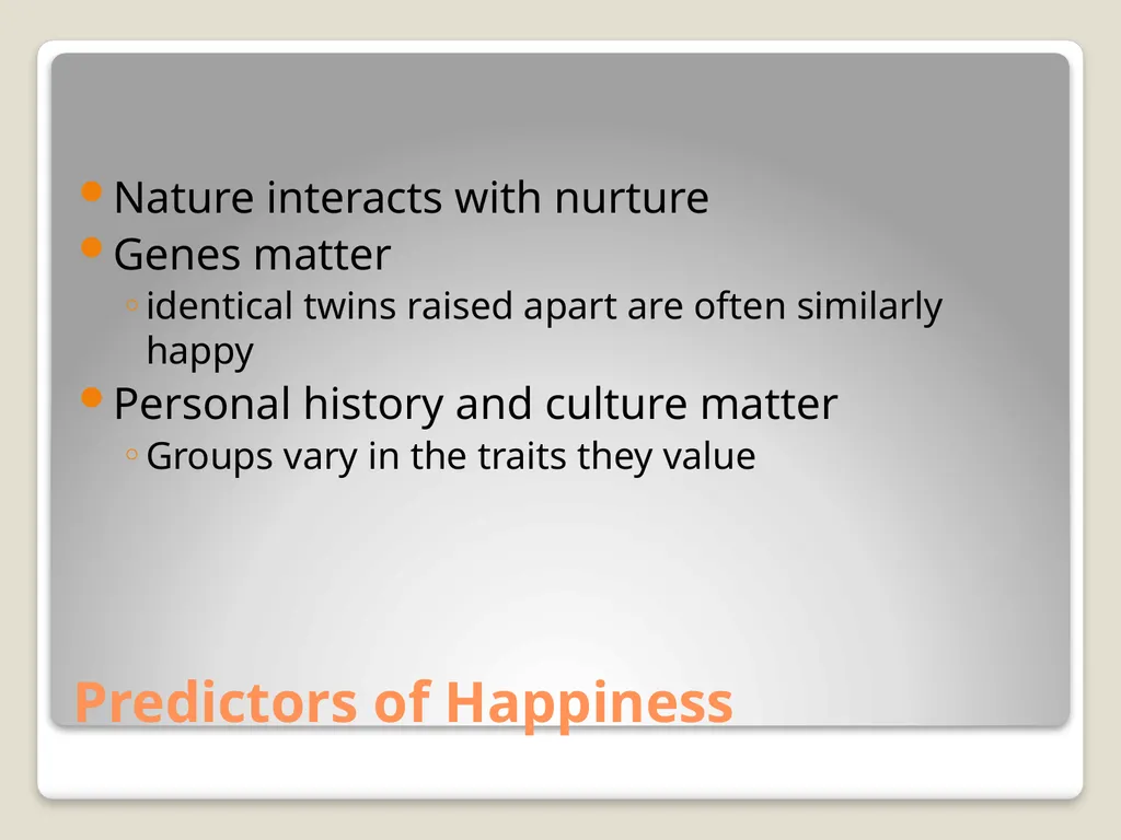 Happiness and Human Flourishing Positive - slide 11 of 30