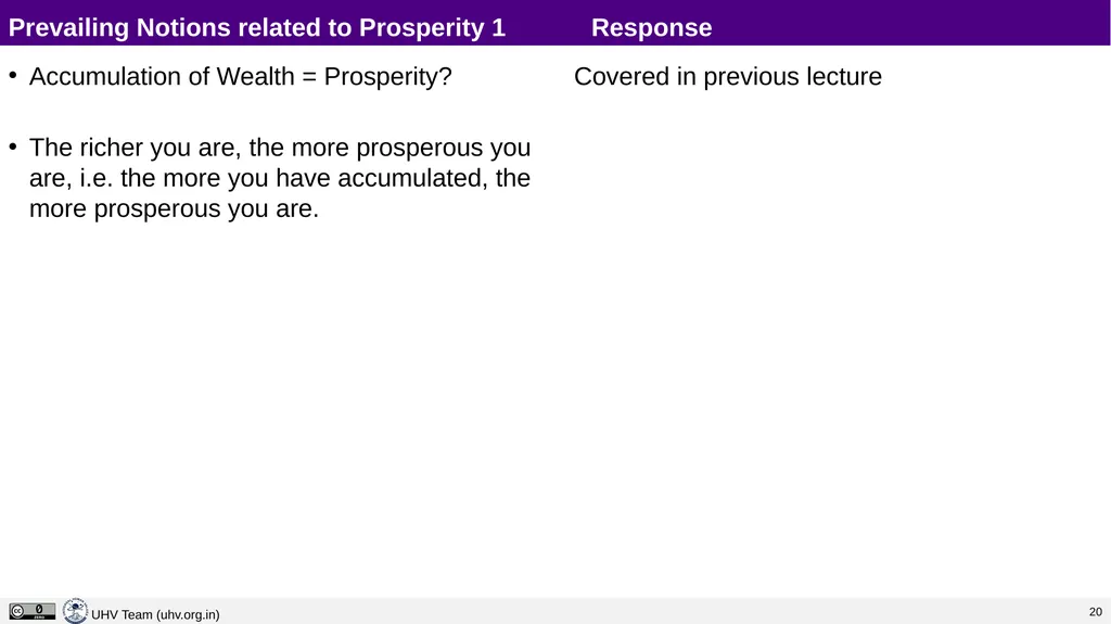 Lecture 5 Happiness and Prosperity – Current - slide 19 of 20