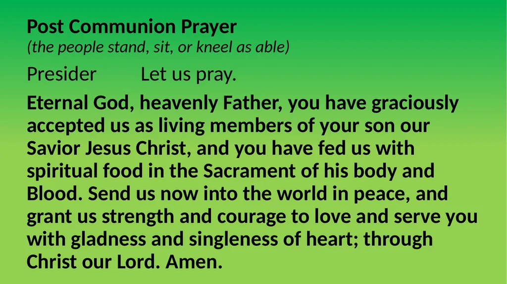 Welcome! September 6th, 2026 15th Sunday After - slide 59 of 66