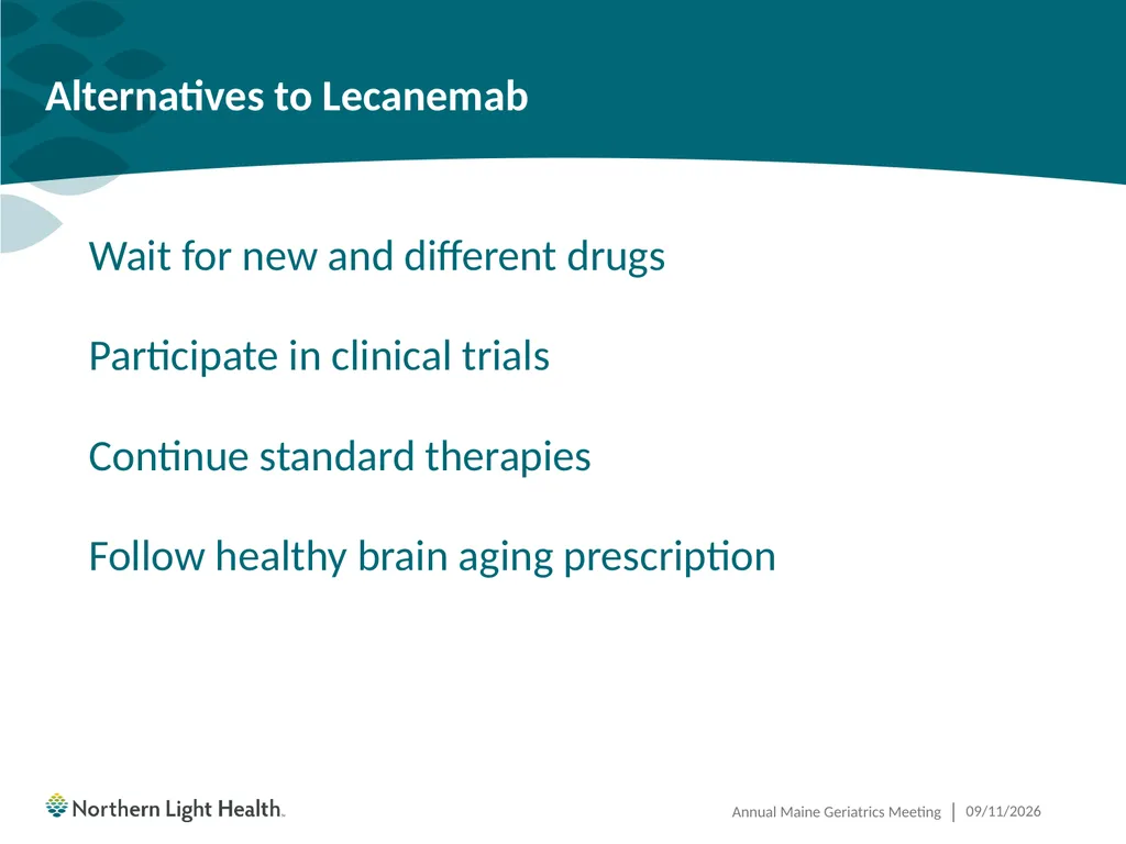 Having the Leqembi® Conversation Cliff Singer, MD, - slide 22 of 26