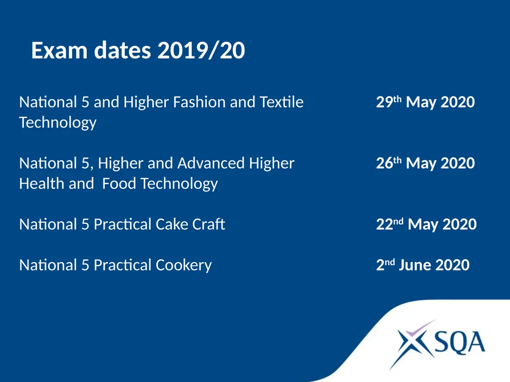 SQA update November 2019 Statistics 2018/19 - slide 21 of 33