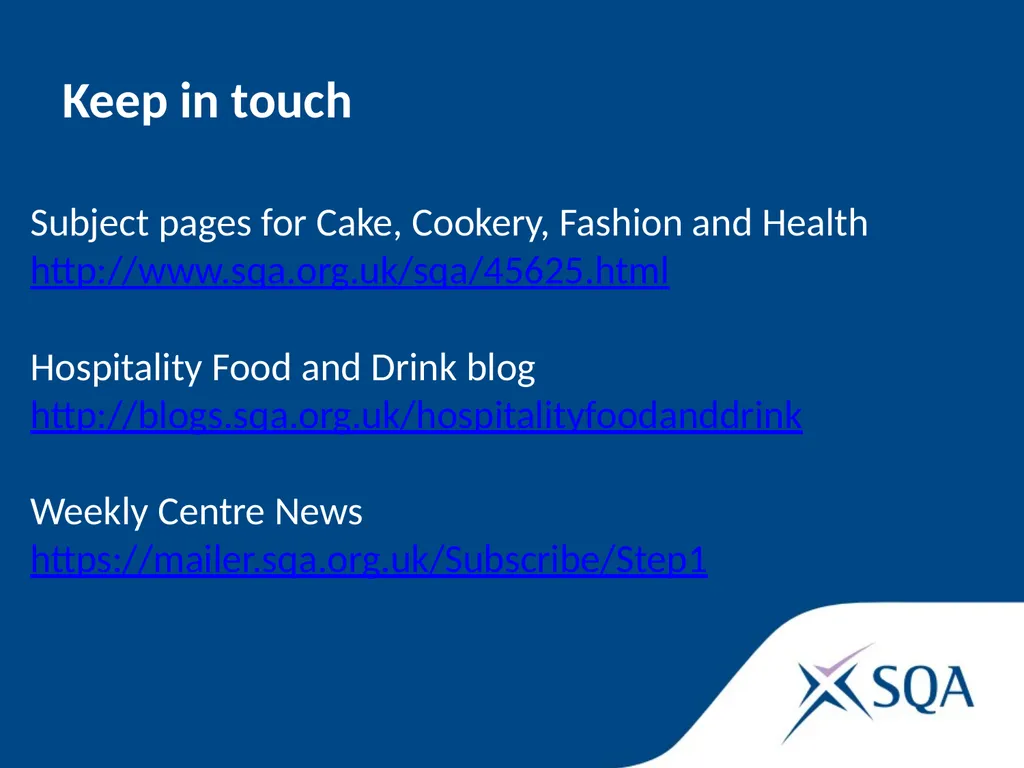 SQA update November 2019 Statistics 2018/19 - slide 30 of 33
