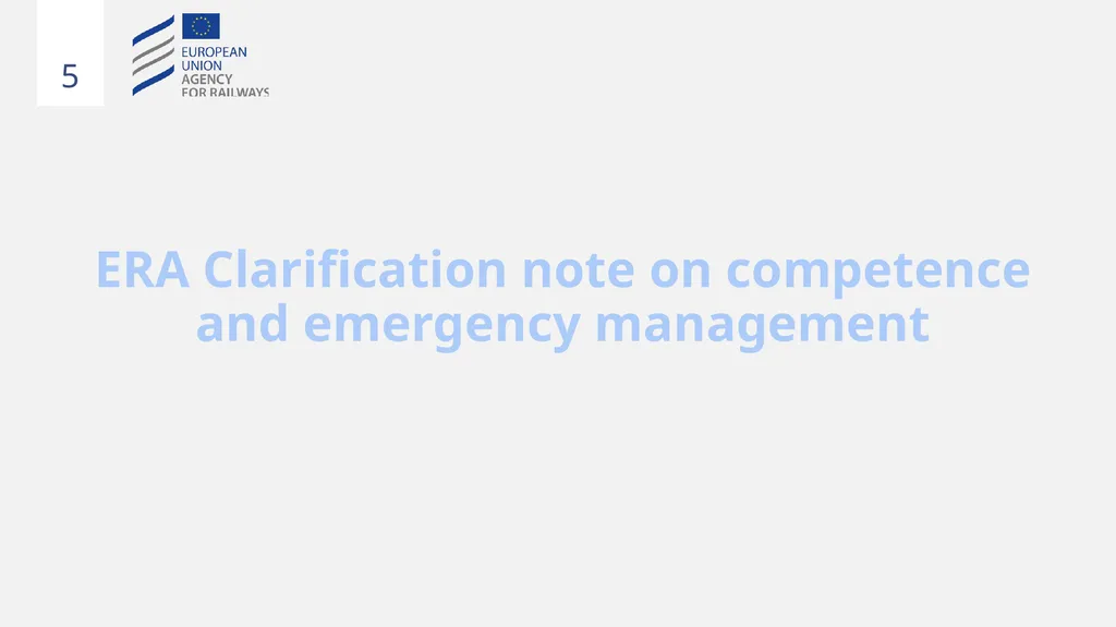 Fixed installations TSIs INF,ENE and PRM 1 - slide 5 of 40