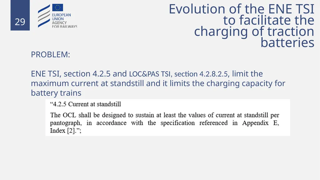 Fixed installations TSIs INF,ENE and PRM 1 - slide 29 of 40