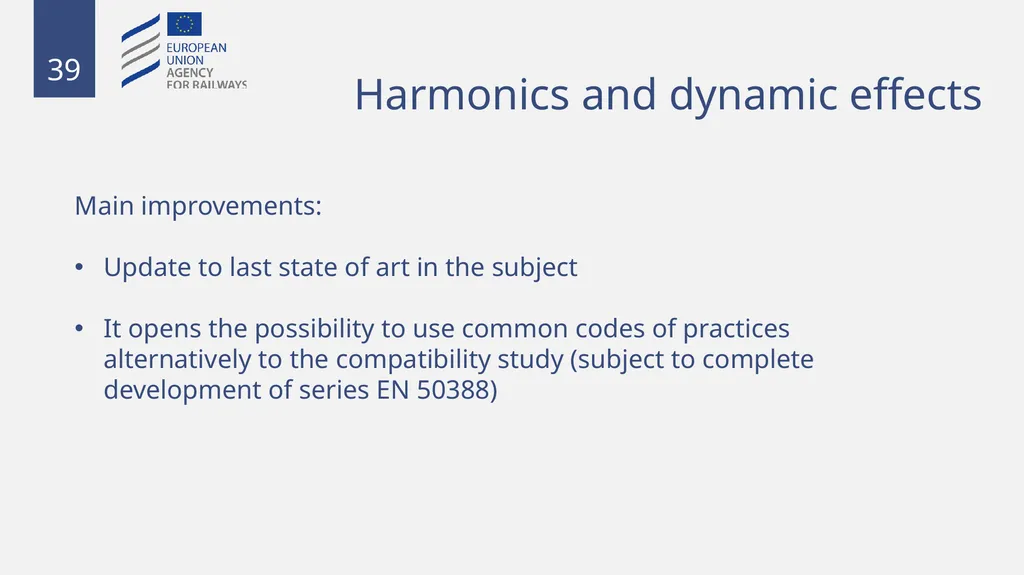 Fixed installations TSIs INF,ENE and PRM 1 - slide 39 of 40