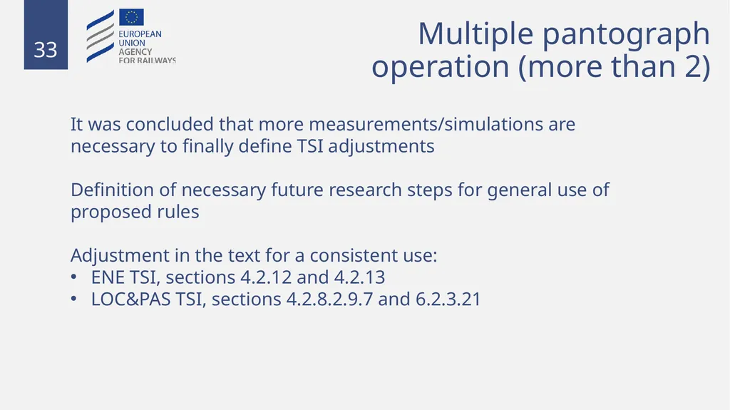 Fixed installations TSIs INF,ENE and PRM 1 - slide 33 of 40
