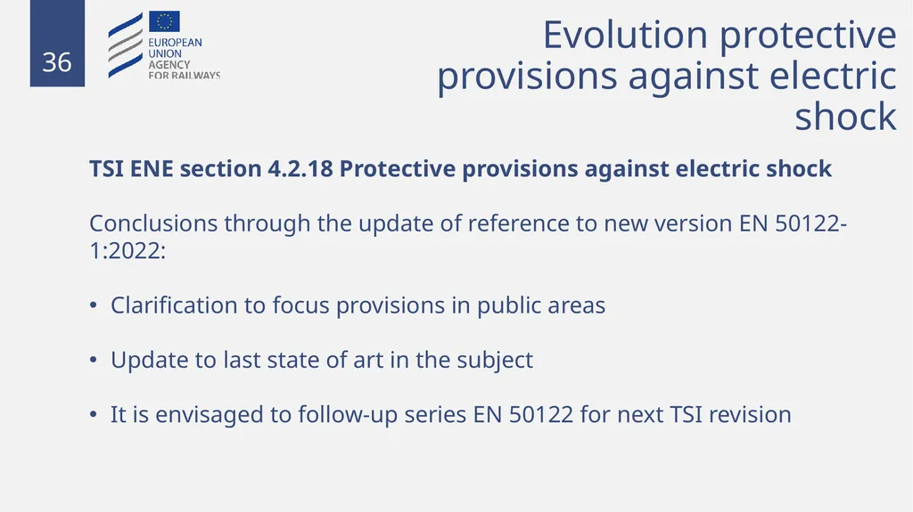 Fixed installations TSIs INF,ENE and PRM 1 - slide 36 of 40