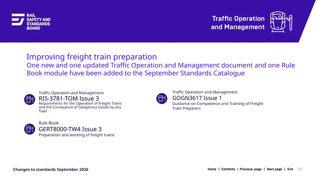 1 Changes in the September 2026 standards update - slide 13 of 67
