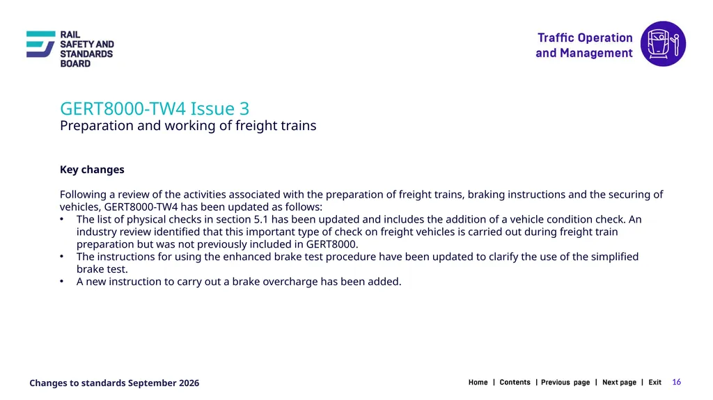 1 Changes in the September 2026 standards update - slide 16 of 67