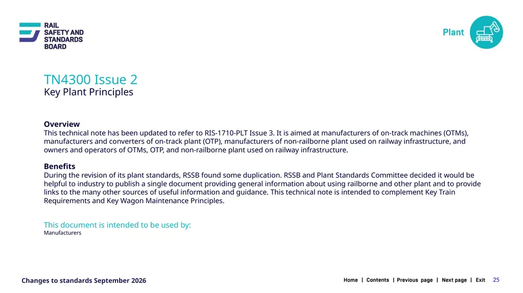 1 Changes in the September 2026 standards update - slide 25 of 67