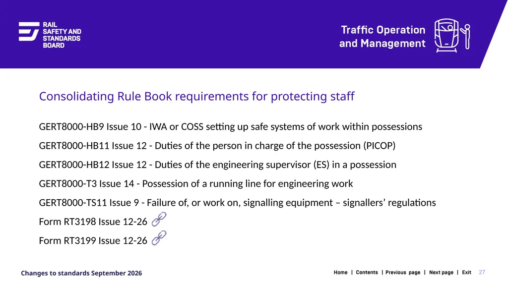 1 Changes in the September 2026 standards update - slide 27 of 67