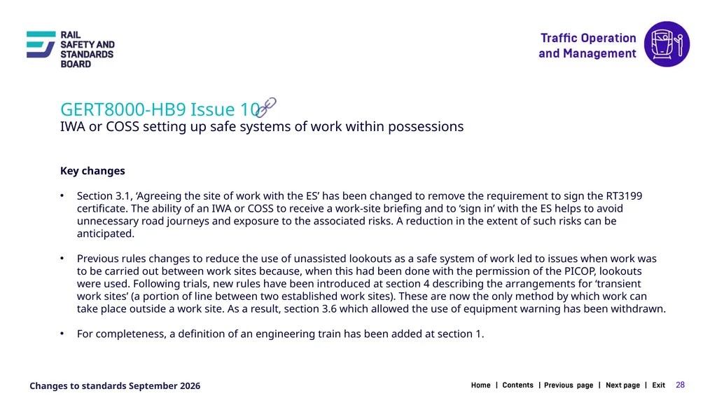 1 Changes in the September 2026 standards update - slide 28 of 67