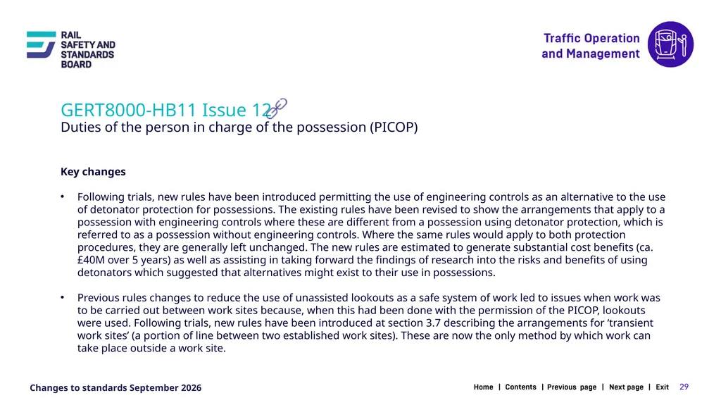 1 Changes in the September 2026 standards update - slide 29 of 67