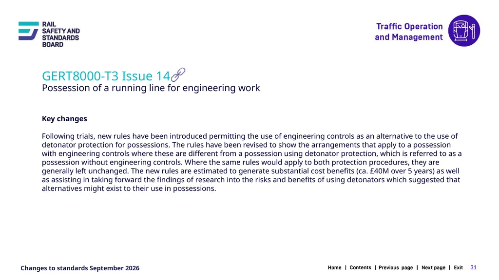 1 Changes in the September 2026 standards update - slide 31 of 67