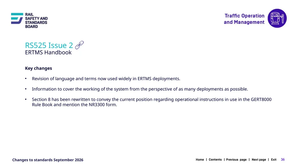 1 Changes in the September 2026 standards update - slide 36 of 67