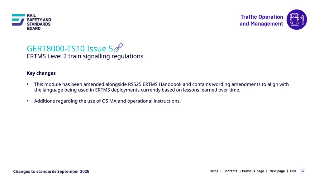1 Changes in the September 2026 standards update - slide 37 of 67