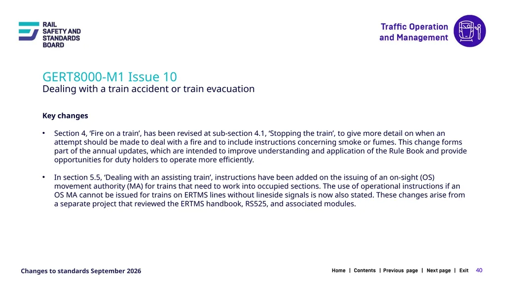 1 Changes in the September 2026 standards update - slide 40 of 67