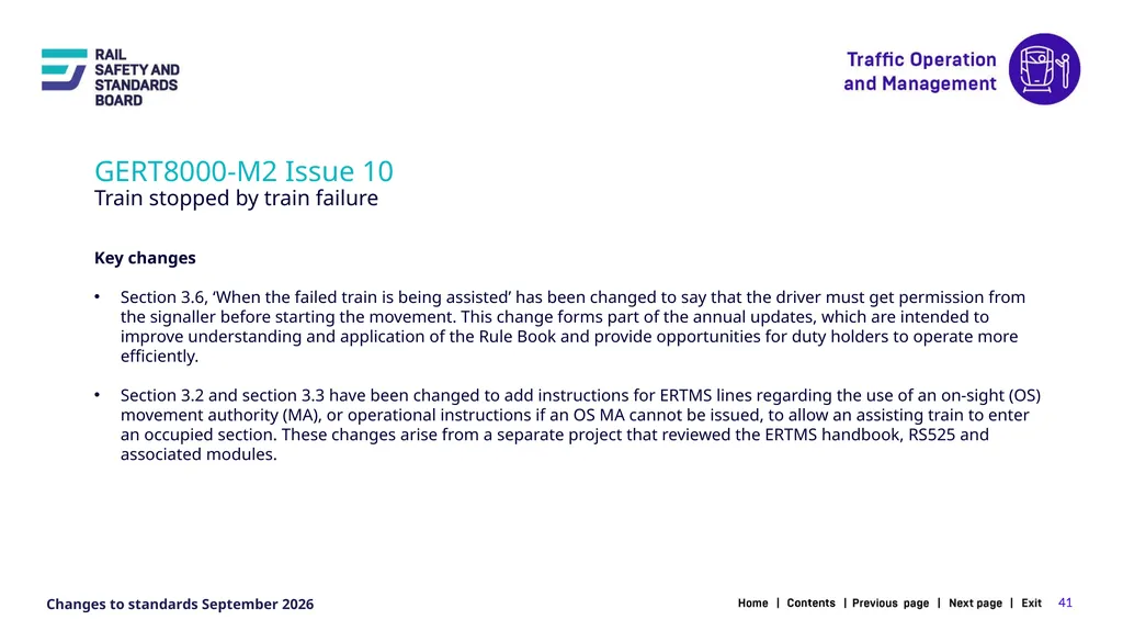 1 Changes in the September 2026 standards update - slide 41 of 67