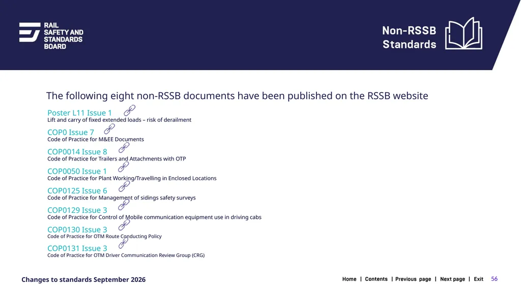 1 Changes in the September 2026 standards update - slide 56 of 67