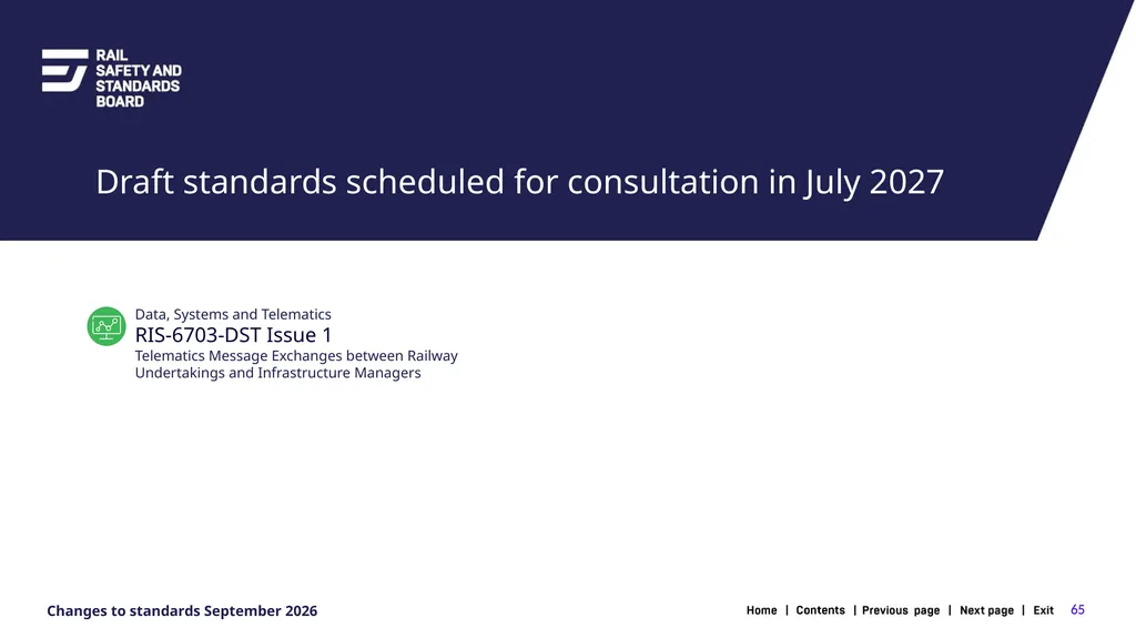1 Changes in the September 2026 standards update - slide 65 of 67