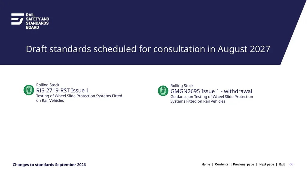 1 Changes in the September 2026 standards update - slide 66 of 67