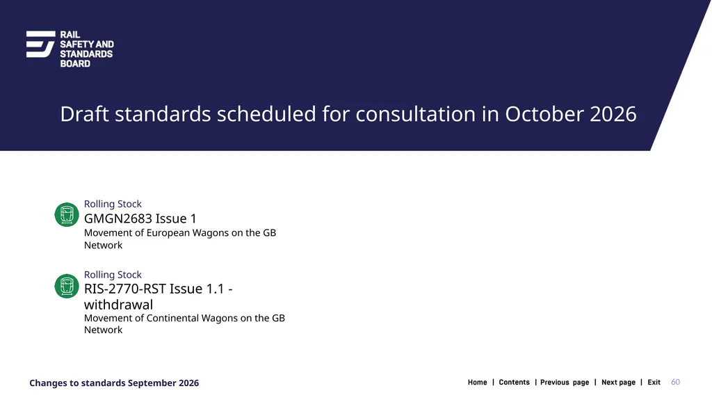 1 Changes in the September 2026 standards update - slide 60 of 67