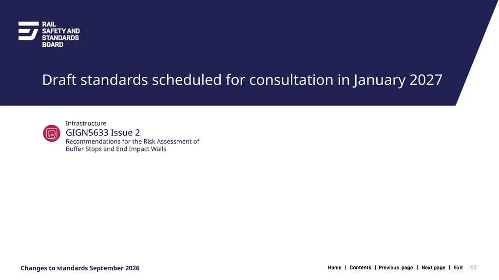 1 Changes in the September 2026 standards update - slide 62 of 67