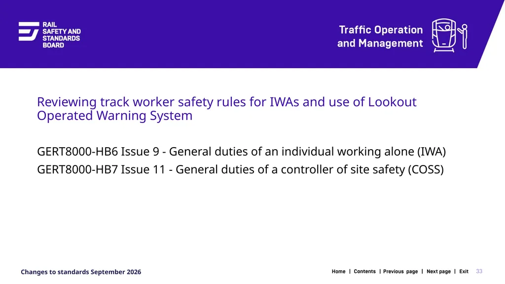 1 Changes in the September 2026 standards update - slide 33 of 67