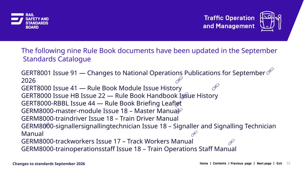1 Changes in the September 2026 standards update - slide 55 of 67
