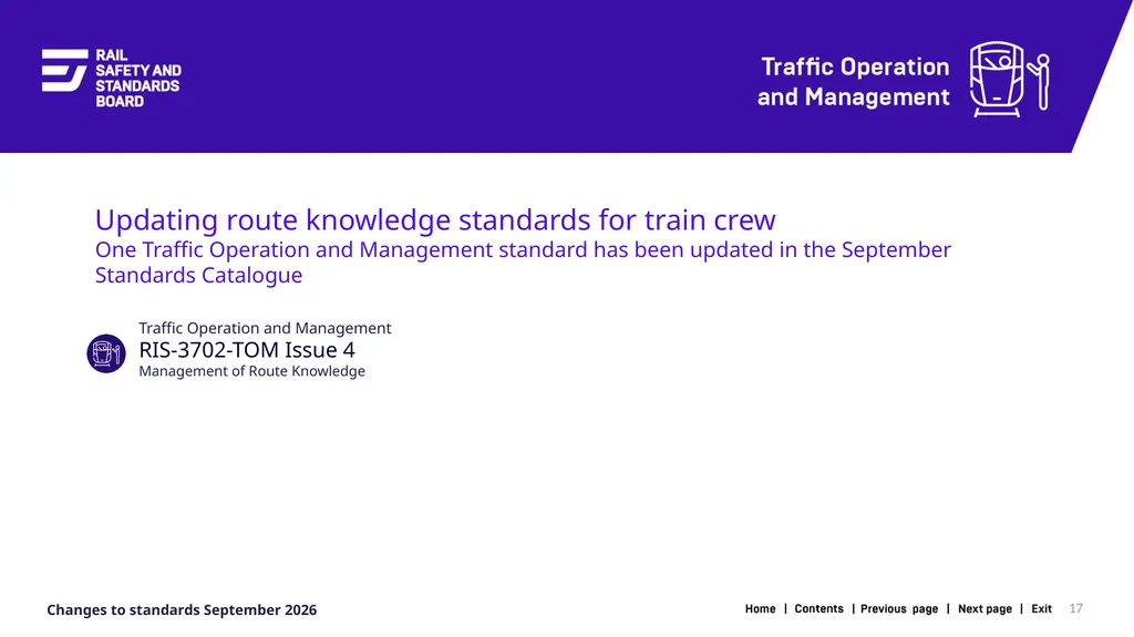 1 Changes in the September 2026 standards update - slide 17 of 67