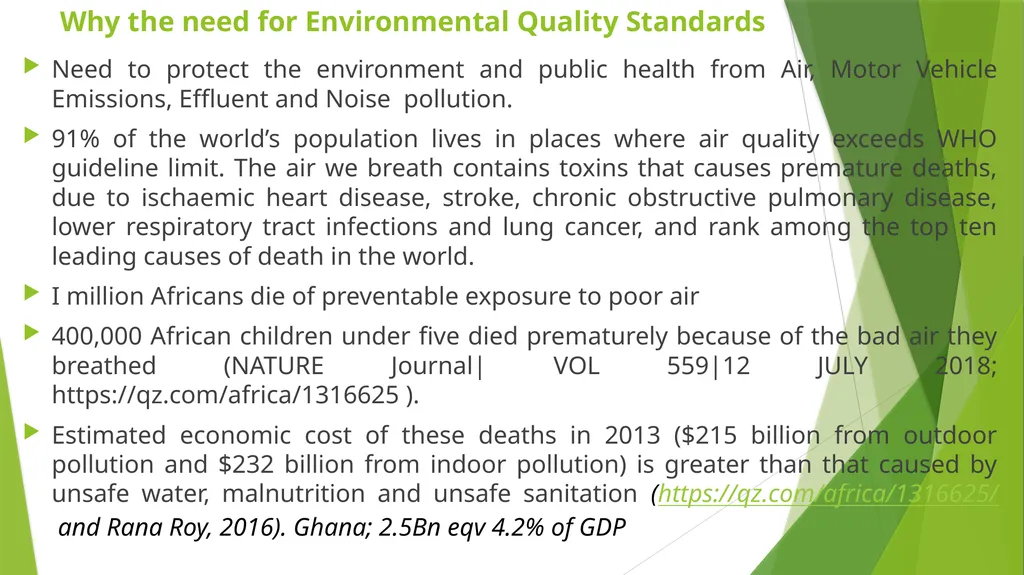 CLEAN AIR -KNUST SUMMER SCHOOL: AIR POLLUTION AND - slide 6 of 23