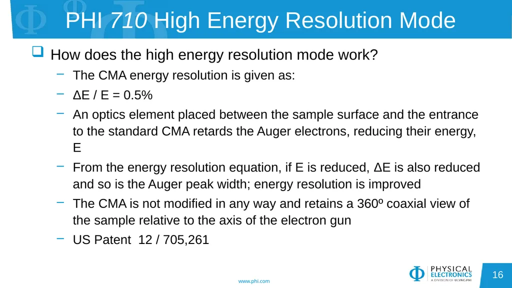 Auger Electron Spectroscopy Overview Also known - slide 16 of 38