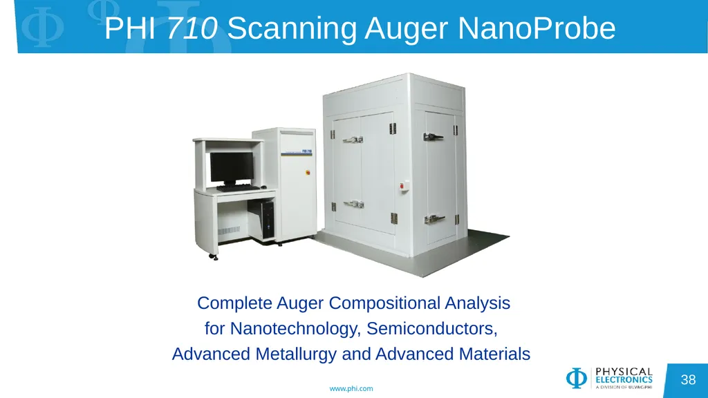 Auger Electron Spectroscopy Overview Also known - slide 38 of 38
