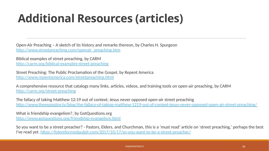 BIBLICAL EVANGELISM By Bill Rhetts TheExpositor.tv - slide 26 of 74