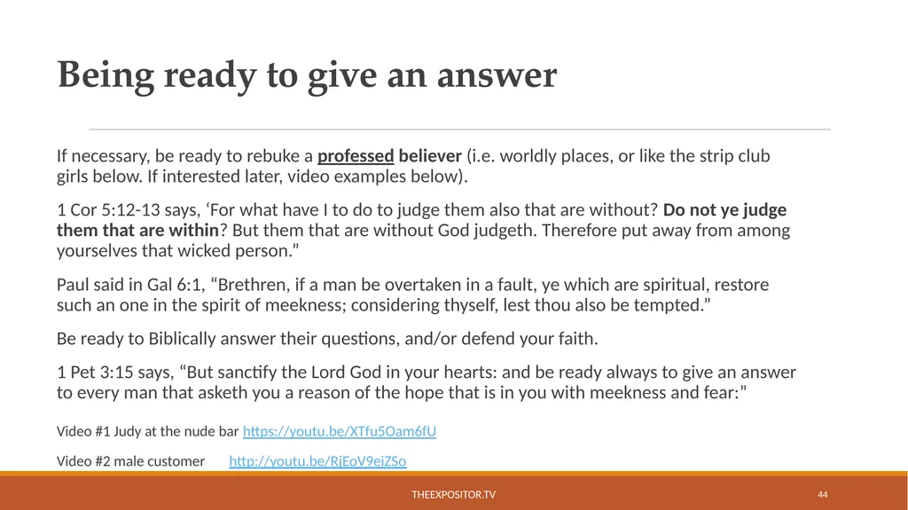 BIBLICAL EVANGELISM By Bill Rhetts TheExpositor.tv - slide 44 of 74