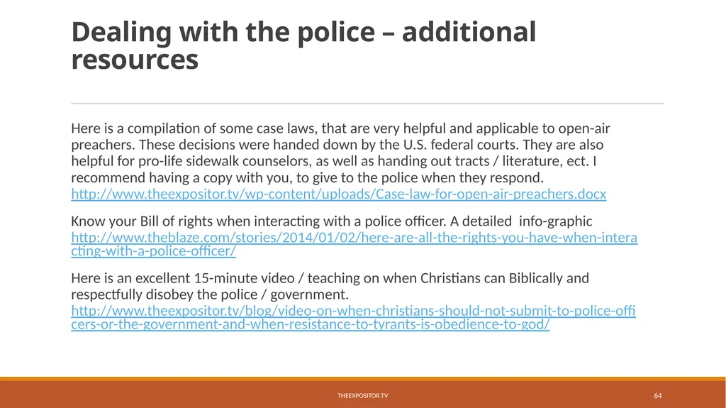 BIBLICAL EVANGELISM By Bill Rhetts TheExpositor.tv - slide 64 of 74